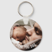 Love Youパパパーソナライズされた、2枚 キーホルダー (裏面)