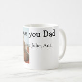 love youパパ父の日を追加フォト名シンプル付 コーヒーマグカップ (正面右)