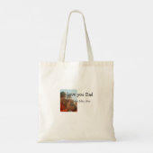 love youパパ父の日を追加フォト名シンプル付 トートバッグ (裏面)