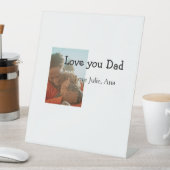 love youパパ父の日を追加フォト名シンプル付 台座サイン (インサイチュ)