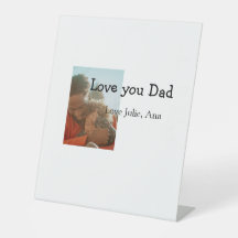 love youパパ父の日を追加フォト名シンプル付