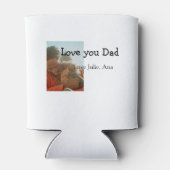 love youパパ父の日を追加フォト名シンプル付 缶クーラー (裏面)