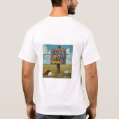 LOVE YOUパパ：あらゆる色のお祝い Tシャツ (裏面)