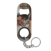 Love Youパパ<パーソナライズされた写真  キーホルダー栓抜き (裏面)