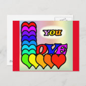 Love Youポストカード ポストカード (正面/裏面)