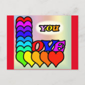Love Youポストカード ポストカード (正面)