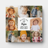 Love You モダン Papa Collage Instagram写真 フォトプラーク (正面)