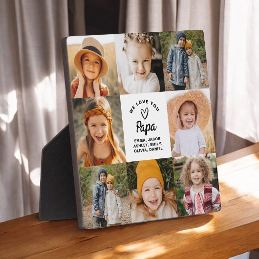 Love You モダン Papa Collage Instagram写真 フォトプラーク