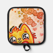 Love you 鍋敷き (正面)