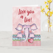 Love You a Ton カード (黄色い花)