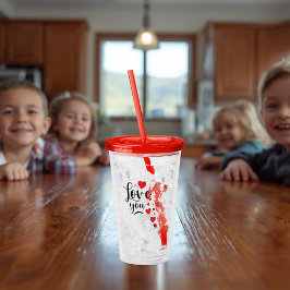 Love You Acrylic Tumbler アクリルタンブラー