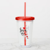 Love You Acrylic Tumbler アクリルタンブラー (正面)