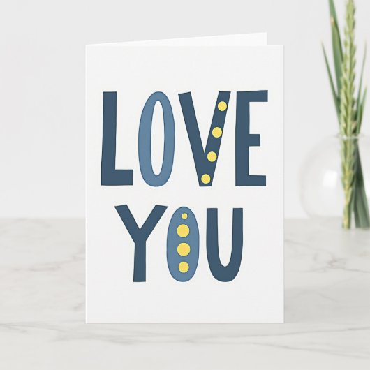 Love You Always Greeting Card カード (正面)