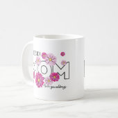 Love You Always Mom カスタムMothers Day写真 コーヒーマグカップ (正面左)