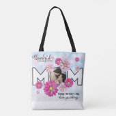 Love You Always Mom カスタムMothers Day写真 トートバッグ (裏面)
