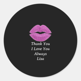 Love You Always Thank You  ラウンドシール