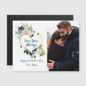 Love You Always Valentineあなたの写真とハート (正面/裏面)