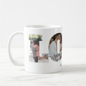 Love You and Me Add Photo And Name コーヒーマグカップ (左)