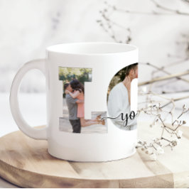 Love You and Me Add Photo And Name コーヒーマグカップ