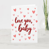 Love You Baby Heartfelt Card カード (正面)