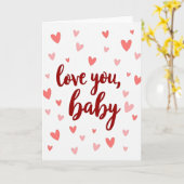 Love You Baby Heartfelt Card カード (黄色い花)