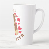 Love you beary much for Valentine's Day カフェラテマグ (右)