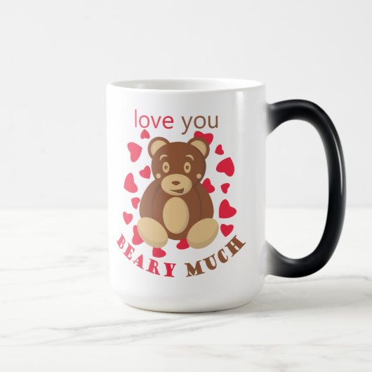 Love you beary much for Valentine's Day モーフィングマグカップ (右)