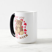 Love you beary much for Valentine's Day モーフィングマグカップ (正面左)