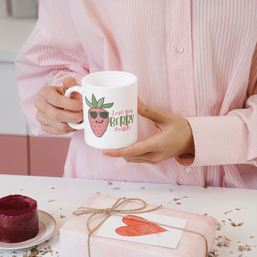 Love You Berry Much Strawberry Mug コーヒーマグカップ