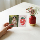 Love You Berry Much Strawberry Valentine's Photo シーズンカード