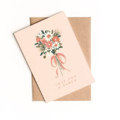 Love You Bunch折り畳みグリーティングカード サンキューカード