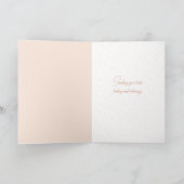 Love You Bunch折り畳みグリーティングカード サンキューカード (内部)