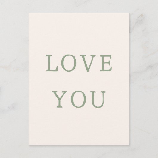 Love You Card. ポストカード (正面)