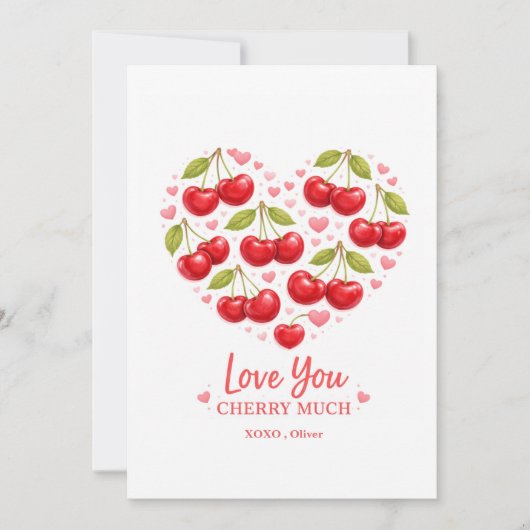 Love You Cherry Much Valentine's Day Card (正面)