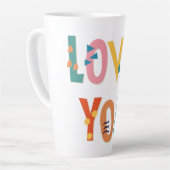 Love You Colors カフェラテマグ (左アングル)