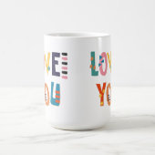 Love You Colors コーヒーマグカップ (中央)