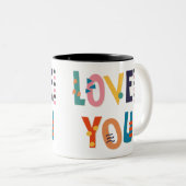 Love You Colors ツートーンマグカップ (正面右)