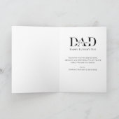 Love You Dad Heart Photo Collage Father's Day カード (内部)