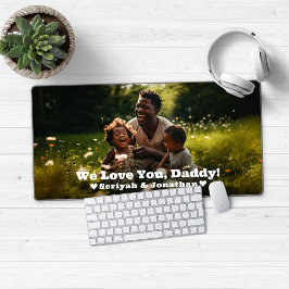 Love You Daddy パーソナライズされたPhoto デスクマット