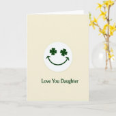 Love You Daughter Simple Card カード (黄色い花)