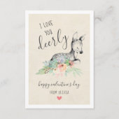 Love You Deally Kids Classroomバレンタインデー エンクロージャーカード (正面)