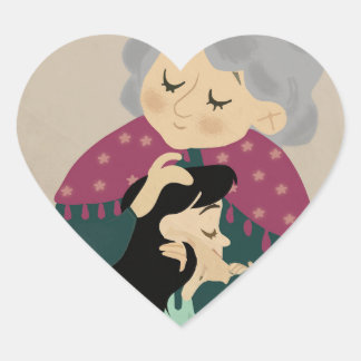  Love you dear Grandmother  ハートシール