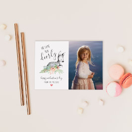 Love You Deelly写真バレンタイン カード