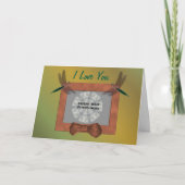 Love You Dragonfliesの写真パーソナライズされた カード (正面)