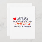 Love You For Personality But Dick Is Huge Bonus (正面/裏面)