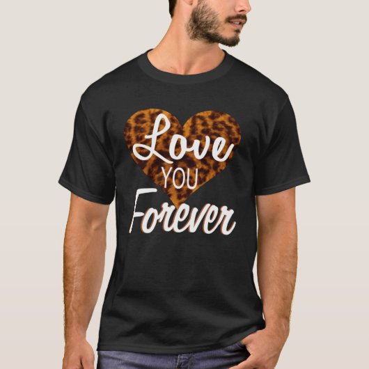 Love You Forever妻の結婚記念日の夫Wiから Tシャツ (正面)