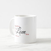 Love You Forever Coffee Mug Valentines Day コーヒーマグカップ (正面左)