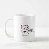 Love You Forever Coffee Mug Valentines Day コーヒーマグカップ (左)