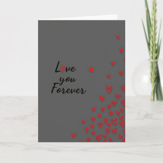 Love You Forever Heartfelt Card カード (正面)