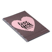 Love You Forever Spiral Notebook ノートブック (右側)